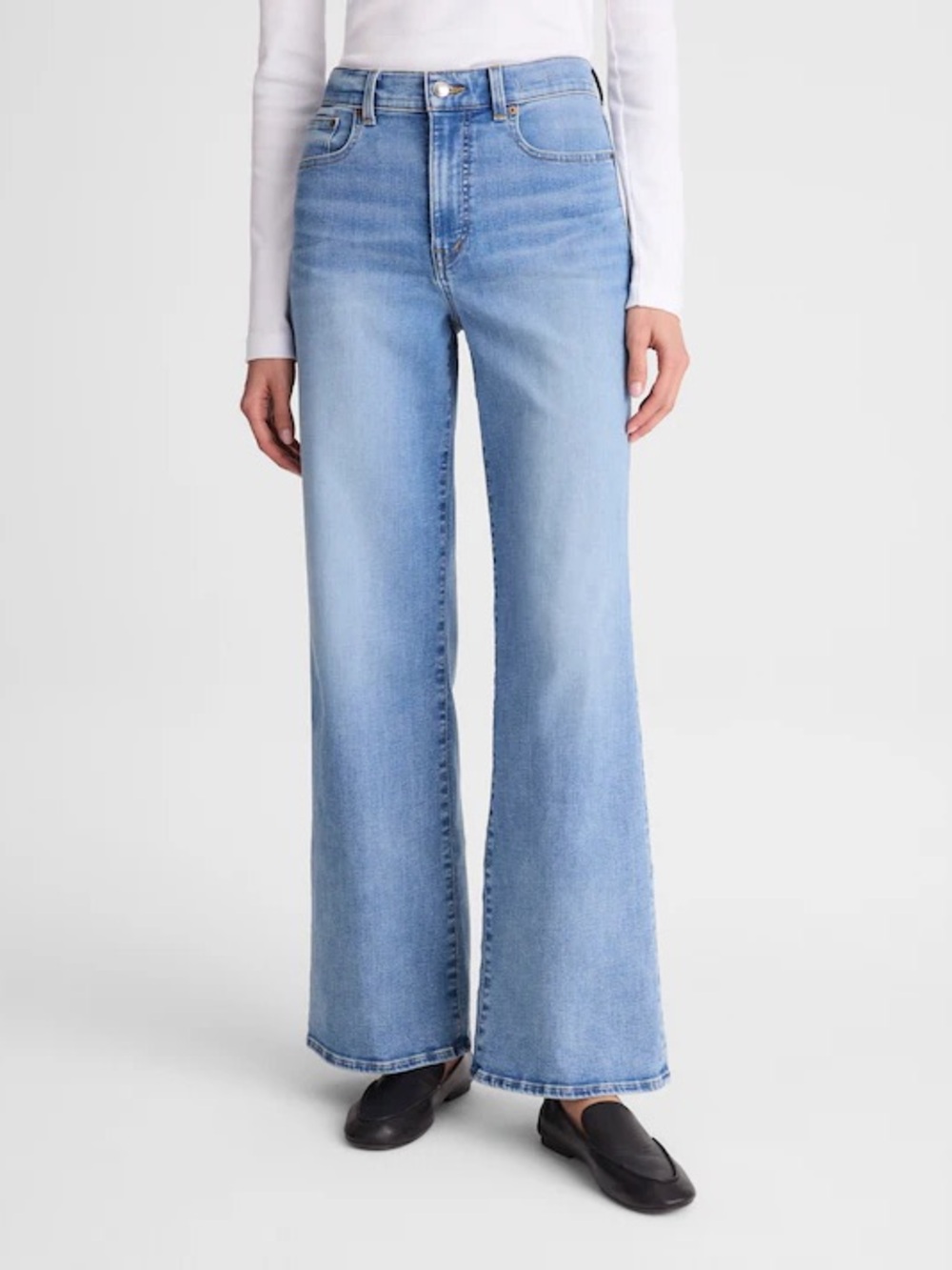Madewell The Tall Wide-Leg Jean in Super Stretch Size 32T $148 NZ256 - Picture 2 of 13